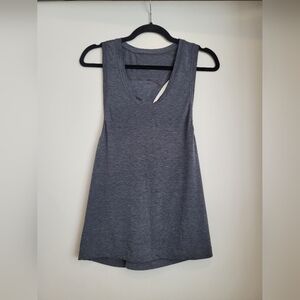 Lululemon Dark Grey Twist Back Tank Size 8